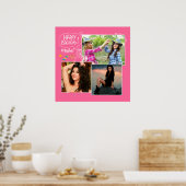 Custom Vriend Gelukkige Verjaardag Foto Collage Poster (Keuken)