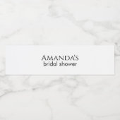 Custom Vrijgezellenfeest Bachelorette Party Minima Waterfles Etiket (Enkel label)