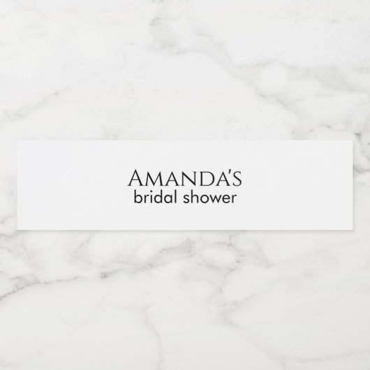 Custom Vrijgezellenfeest Bachelorette Party Minima Waterfles Etiket (Enkel label)