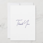 Custom Vrijgezellenfeest Bride in het wit Bedankkaart (Achterkant)