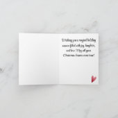 Custom, vrolijke kerst Mistletoe Feestdagen Kaart (Binnen)