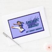 Custom Vrouw Martial Artist Sticker (Envelop)