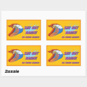 Custom Vrouw Surfer Sticker (Vel)