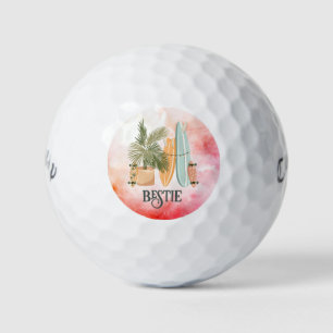 Custom vrouwen beste vriend golfballen