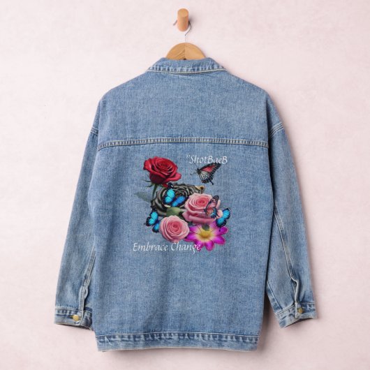 Custom Vrouwen Denim Jas Denim Jacket (Hangar)