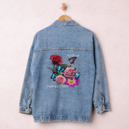 Custom Vrouwen Denim Jas Jacket