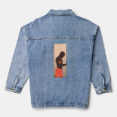 Custom Vrouwen Denim Jas (Jean Jas), Denim Denim Jacket (Achterkant)