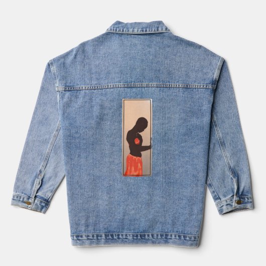 Custom Vrouwen Denim Jas (Jean Jas), Denim Denim Jacket (Achterkant)