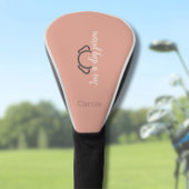 Custom Vrouwen Roze Golf Head Hoesje Golfheadcover