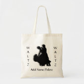 Custom Waltz Dance Silhouette Canvas tas (Voorkant)