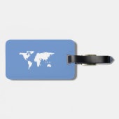 Custom Wanderlust Map Bagagelabel (Achterkant horizontaal)