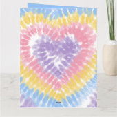 Custom War is niet gezond Quote Vredesteken Tie Dy Kaart (Achterkant)