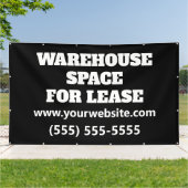 Custom Warehouse Space Lease Banner (Buitenkant)