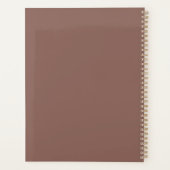 Custom Warm Bruin Notitieboek | Gepersonaliseerd (Achterkant)