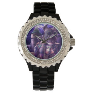 Custom Watch Franky The Pitbull Frankenstein Horloge