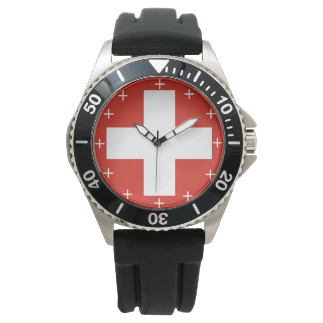 Custom Watch van de Zwitserse luchtmacht Horloge (Voorkant)