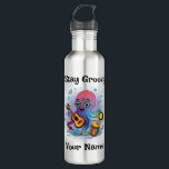 Custom Water Bottle | Retro Octopus Name & Text Waterfles<br><div class="desc">✨ Stay Groovy with a retro octopus stainless steel water bottle you can make your own!
🖊️ Customize the top phrase   add any name for a one-of-a-kind gift.
🚰 Perfect for daily hydration,  workouts,  school,  and travel.
🎁 Great for birthdays,  holidays,  and personalized surprises.</div>