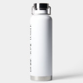 Custom  Water Bottle with - Personalized Water Bot Waterfles (Achterkant)