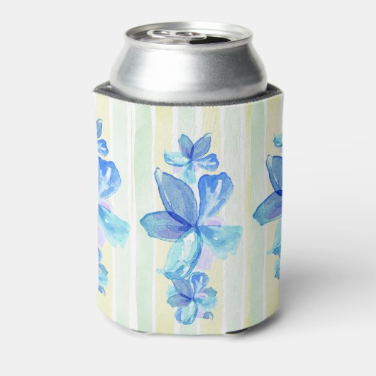 Custom Watercolor Floral Blikjeskoeler (Blikje Achterkant)