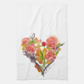 Custom Watercolor Kitchen Towels Theedoek (Verticaal)