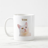 Custom Watercolor Pet Cat Portrait Coffee Mug Koffiemok (Links)