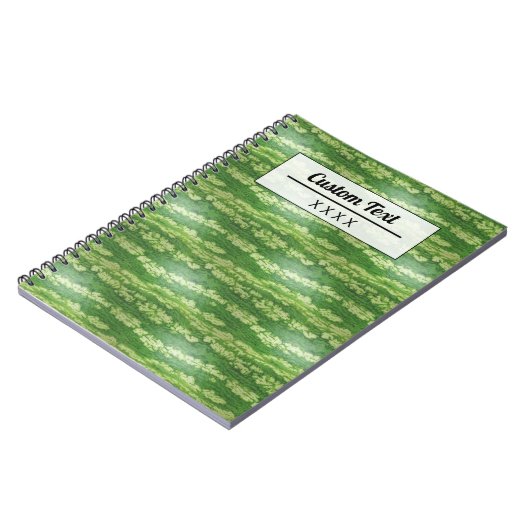 Custom Watermelon Skin Texture Pattern Notitieboek (Linkerzijde)