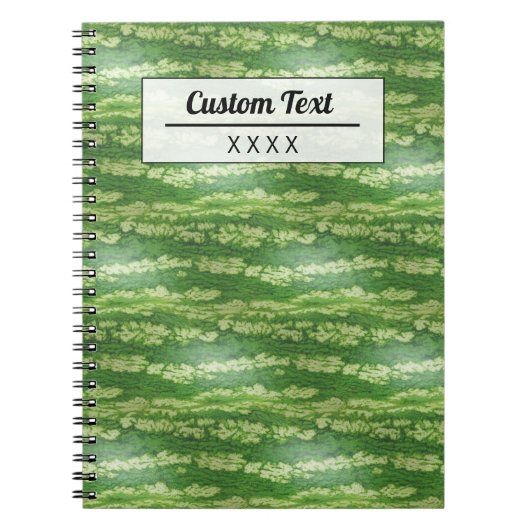Custom Watermelon Skin Texture Pattern Notitieboek (Voorkant)