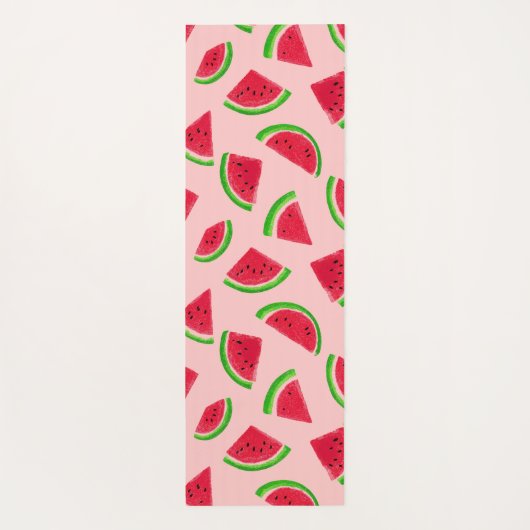 Custom Watermelon Slice Pattern Yogamat (Achterkant)