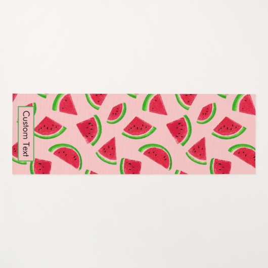 Custom Watermelon Slice Pattern Yogamat (Voorkant (horizontaal))
