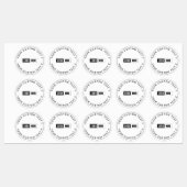 Custom Waterproof Company Stickers with Logo Text (Vel)