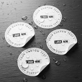 Custom Waterproof Company Stickers with Logo Text