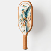 Custom Waterverf Funny Hummingbird Dog Fotonaam Pickleball Paddle (Links)