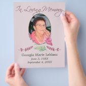 Custom Waterverf Lavender Memorial Keepsakes Flyer (Hand)