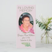 Custom Waterverf Lavender Memorial Keepsakes Kaart (Staand voorkant)