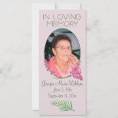 Custom Waterverf Lavender Memorial Keepsakes Kaart (Voorkant)