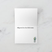 Custom, Waterverf Wildflowers Happy Birthday Kaart (Binnen)