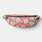 Custom Wavy Pink Daisies Heuptasje (Liggend)