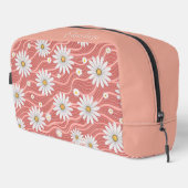Custom Wavy Pink Daisies Toilettasje (Rechterhoek)