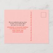 Custom We Coral Door Southwest Cactus Announcement Briefkaart (Achterkant)