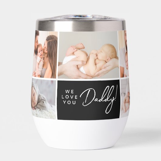 Custom We Love you Daddy Multi Photos Father's Day (Voorkant)