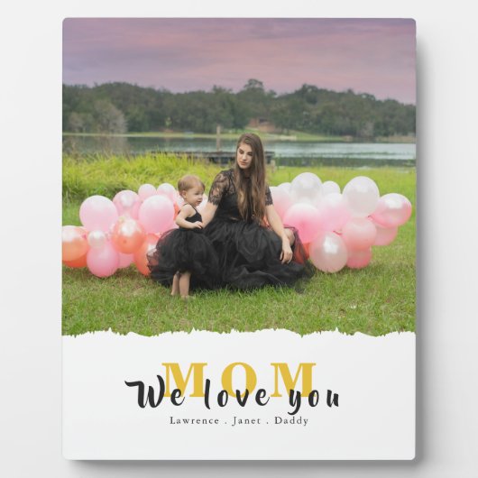Custom We love You Ma Photo Collage moederdag Fotoplaat