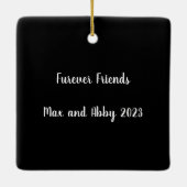 Custom We Rescued Each Other Chirstmas  Keramisch Ornament (Achterkant)