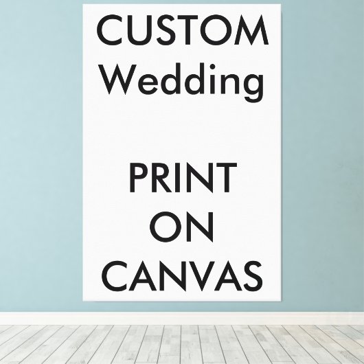 Custom Wedding 40 "x 60" Ingepakt Canvas (Insitu (Houten vloer))