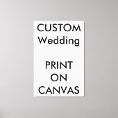 Custom Wedding 40 "x 60" Ingepakt Canvas (Voorkant)