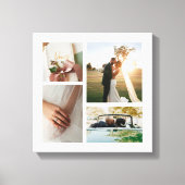 Custom Wedding 4 Fotocollage Canvas Afdruk (Voorkant)