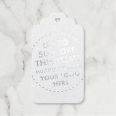 Custom Wedding 50% OFF Bulk Koop Kortingszilver Cadeaulabels (Voorkant)