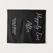 Custom Wedding Banner Personalized Ceremony Sign Wandkleed (Voorkant (horizontaal))