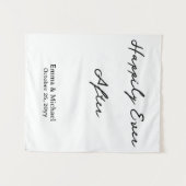 Custom Wedding Banner Personalized Ceremony Sign Wandkleed (Voorkant (horizontaal))