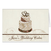 Custom Wedding Cake Moderne Dot Stripe Swirls (Voorkant Horizontaal)