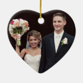 Custom Wedding Couple 💕 Keepsake Keramisch Ornament (Achterkant)